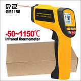 RZ Infrared Thermometer Non-Contact Temperature Meter Gun Handheld Digital LCD Industrial Outdoor Laser Pyrometer IR Thermometer