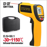 RZ Infrared Thermometer Non-Contact Temperature Meter Gun Handheld Digital LCD Industrial Outdoor Laser Pyrometer IR Thermometer