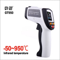 RZ Infrared Thermometer Non-Contact Temperature Meter Gun Handheld Digital LCD Industrial Outdoor Laser Pyrometer IR Thermometer