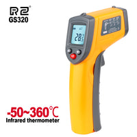 RZ Infrared Thermometer Non-Contact Temperature Meter Gun Handheld Digital LCD Industrial Outdoor Laser Pyrometer IR Thermometer